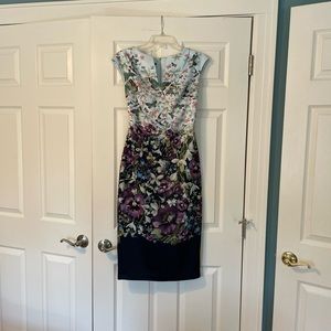 TED BAKER ENCHANTED BUTTERFLIES AND SWALLOWS BODYCON DRESS US 8 TED BAKER 3